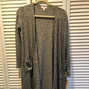 Gray ribbed sarah